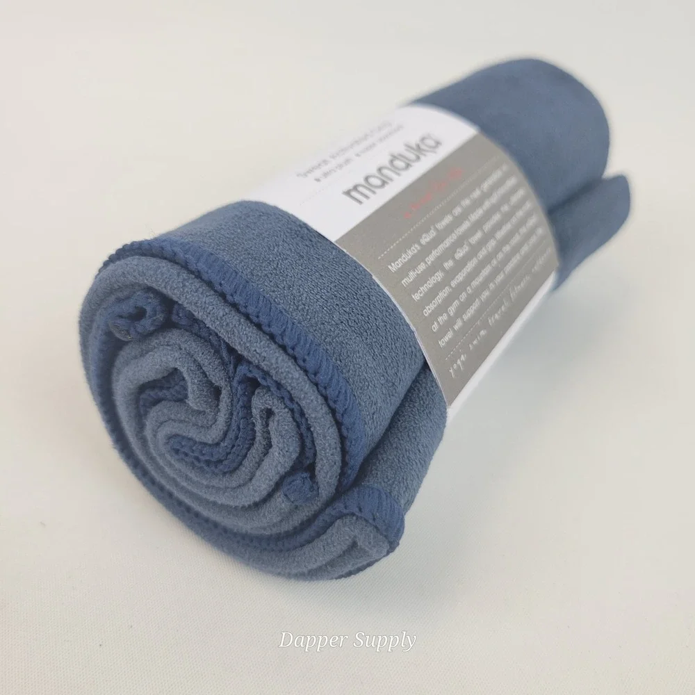 Manduka eQua Yoga‎ Hand Towel Midnight Blue Microfiber 26.5x16